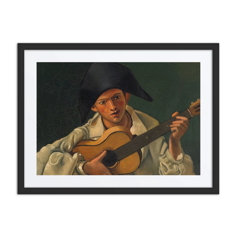Buste d’Arlequin à la Guitare