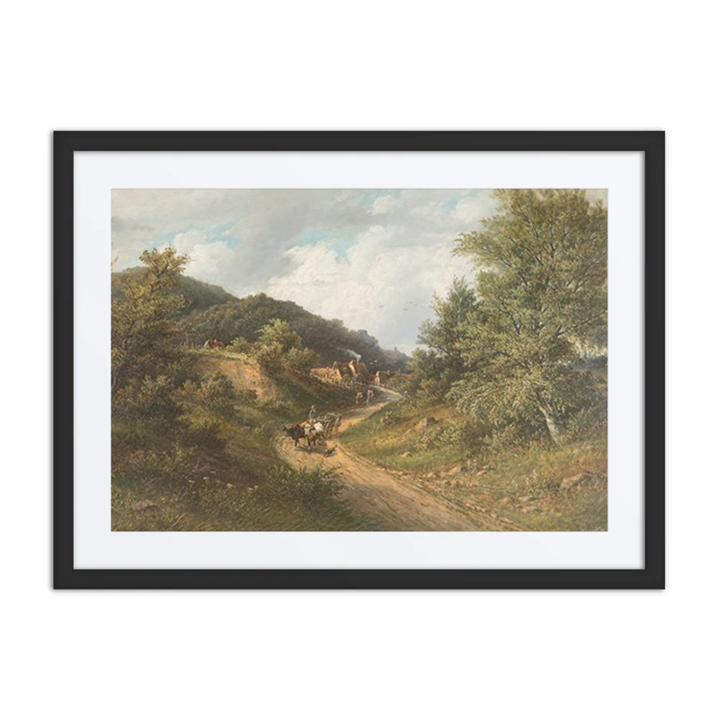 Bustling Country Road in Summer