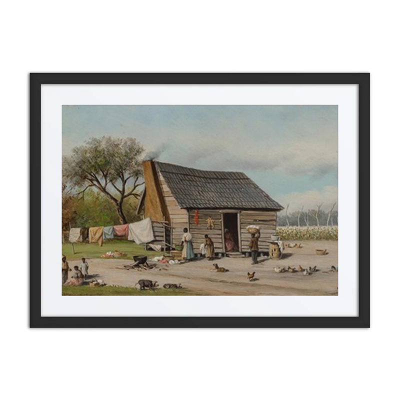 Cabin with Figures