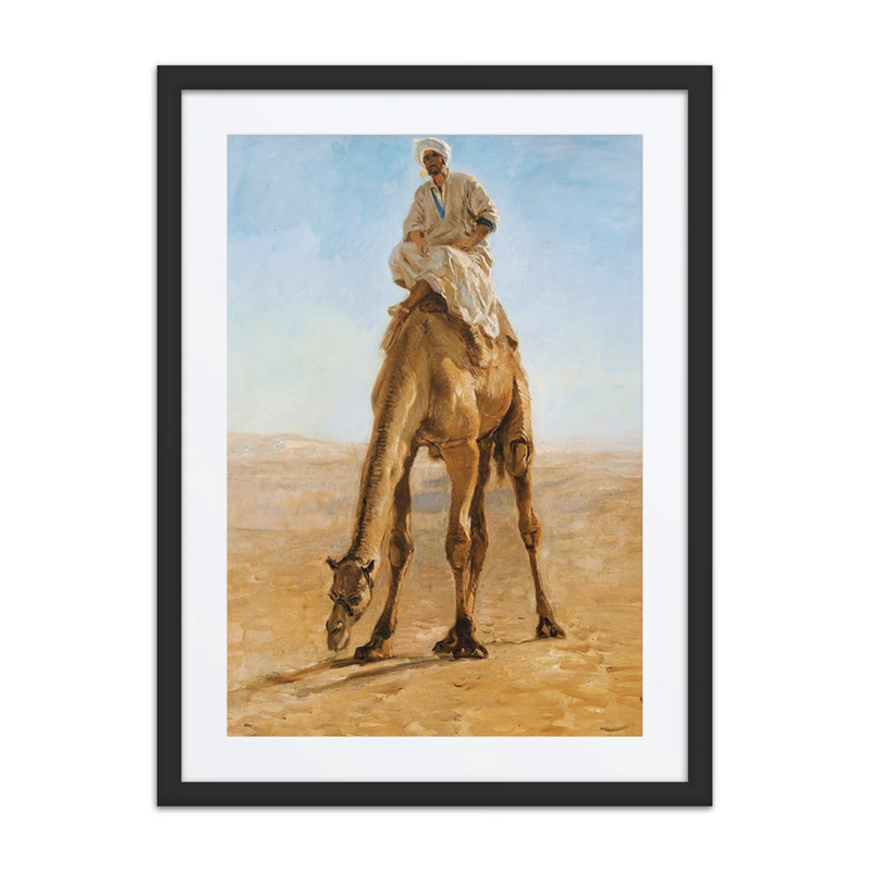 Camel Grazing, Study for Pilgrims Going to Mecca