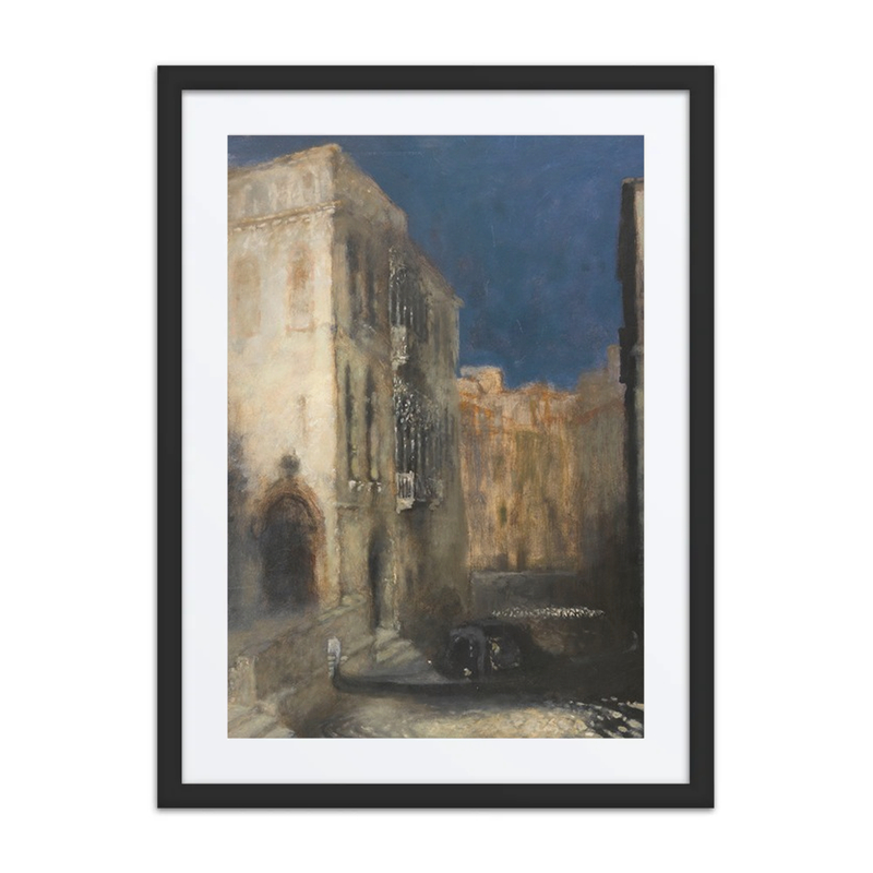 Canal in Venice by Moonlight