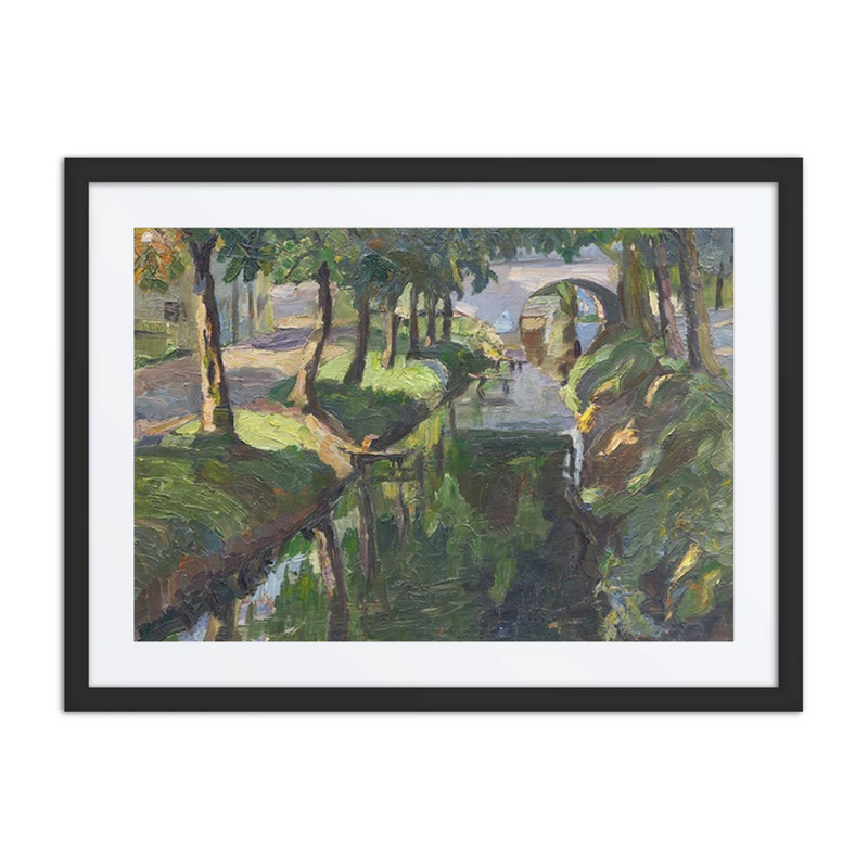 Canal with Chestnut Trees
