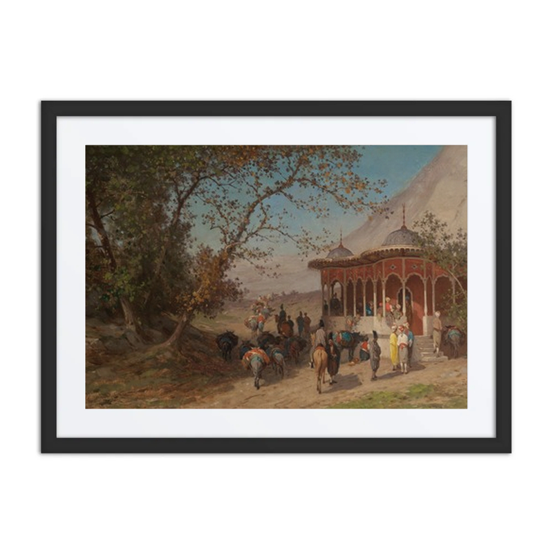 Caravan by the Pavilion Near Kerrassunde