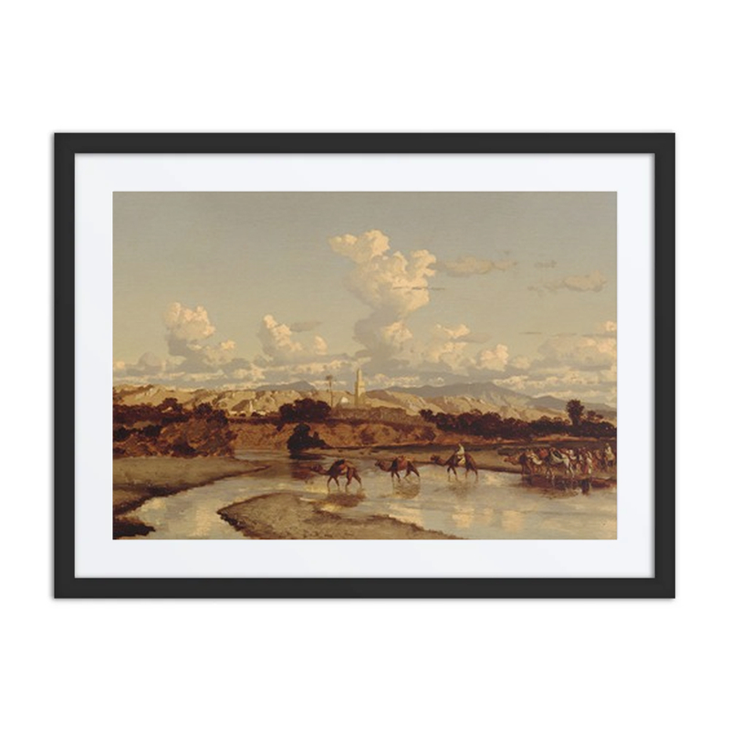 Caravan Crossing a River