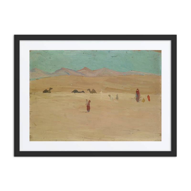 Caravan in Desert Landscape