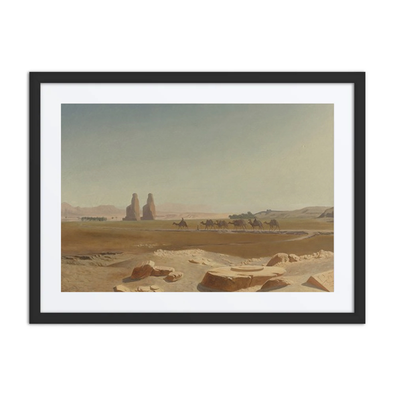 Caravan Passing the Colossi of Memnon, Thebes
