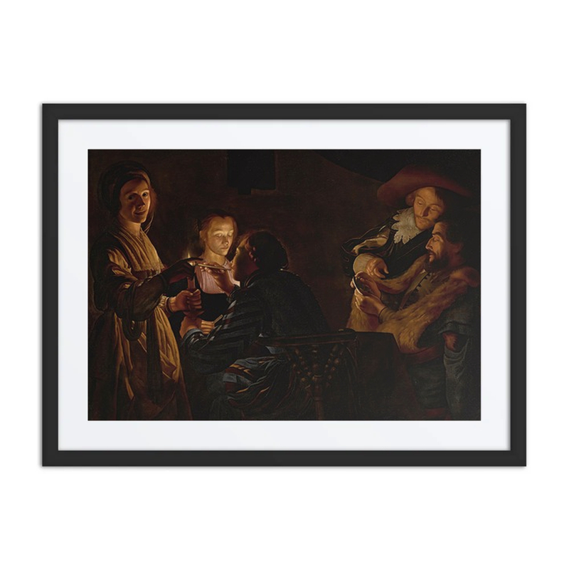 Card Players by Candlelight