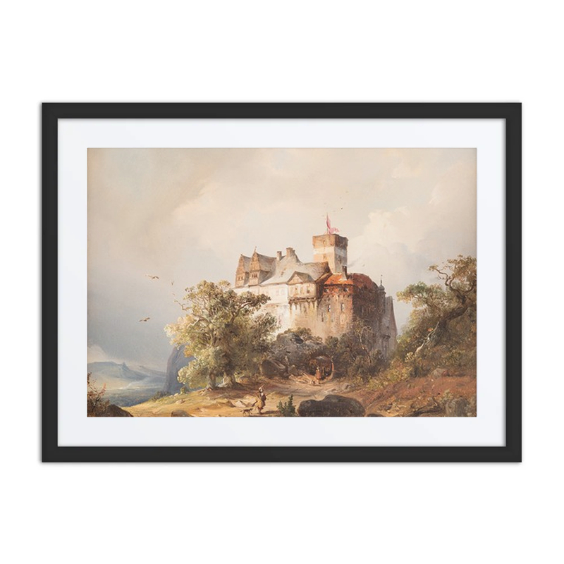Castle in Stormy Landscape