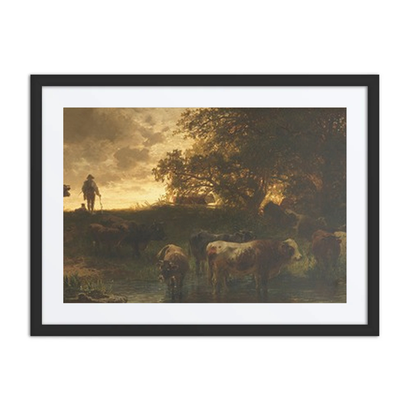 Cattle at the Watering Hole