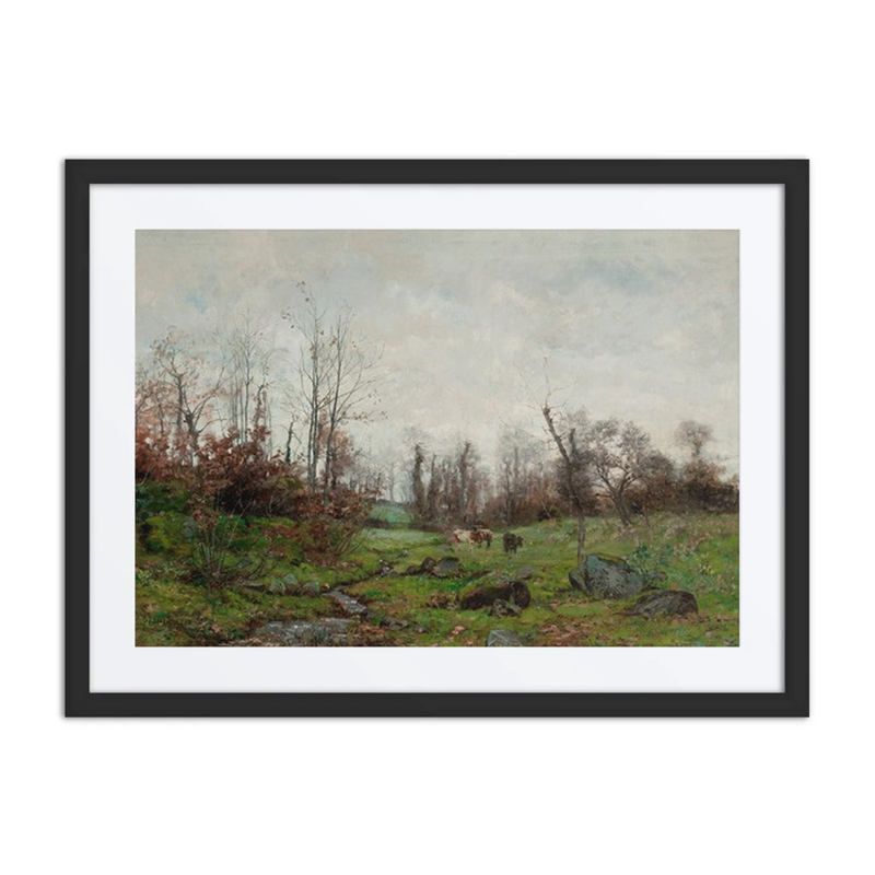 Cattle by a Stream, Pont Aven, Brittany