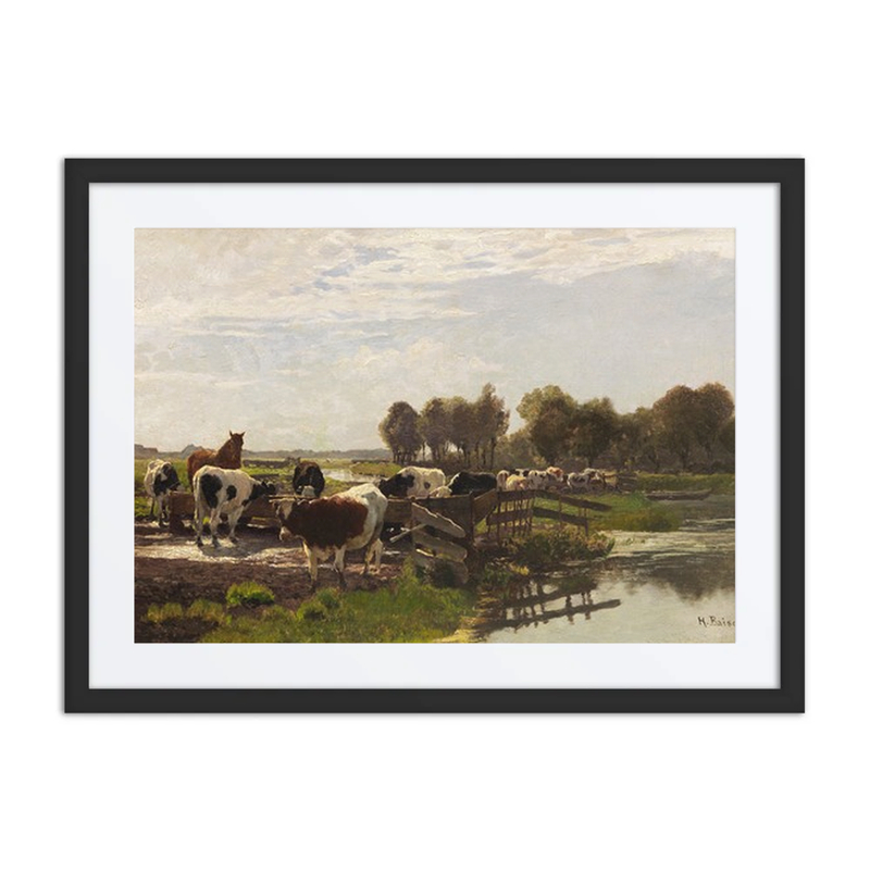 Cattle in River Landscape
