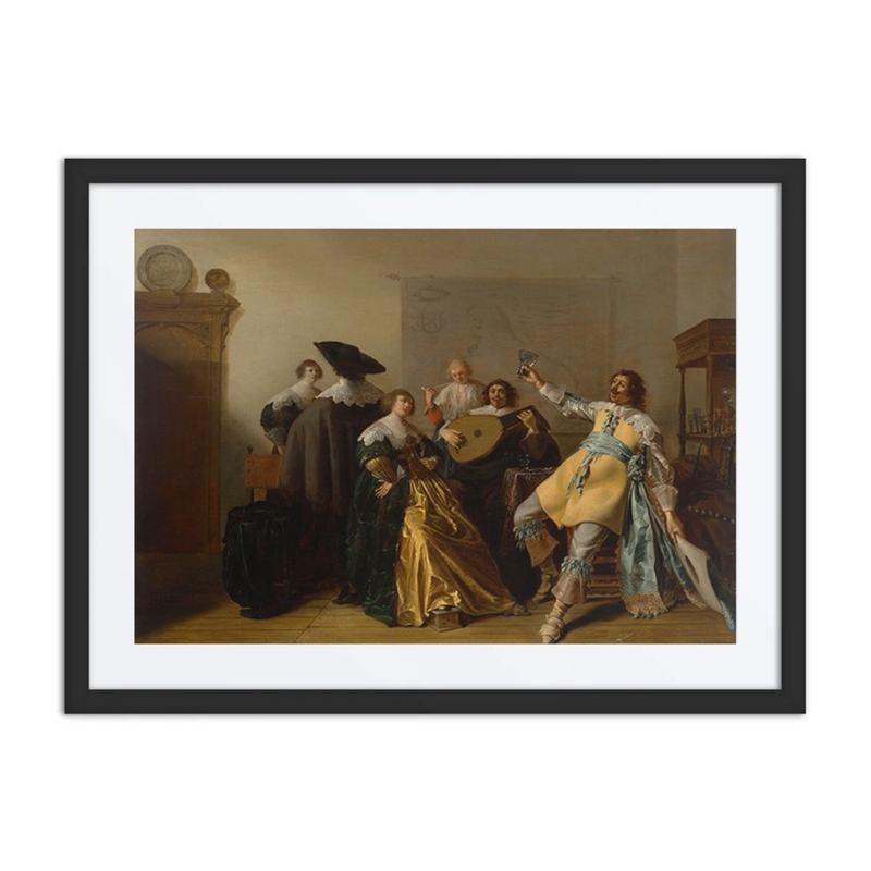 Cavaliers and Ladies Making Music