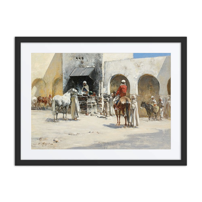 Cavaliers sur la Place du Village