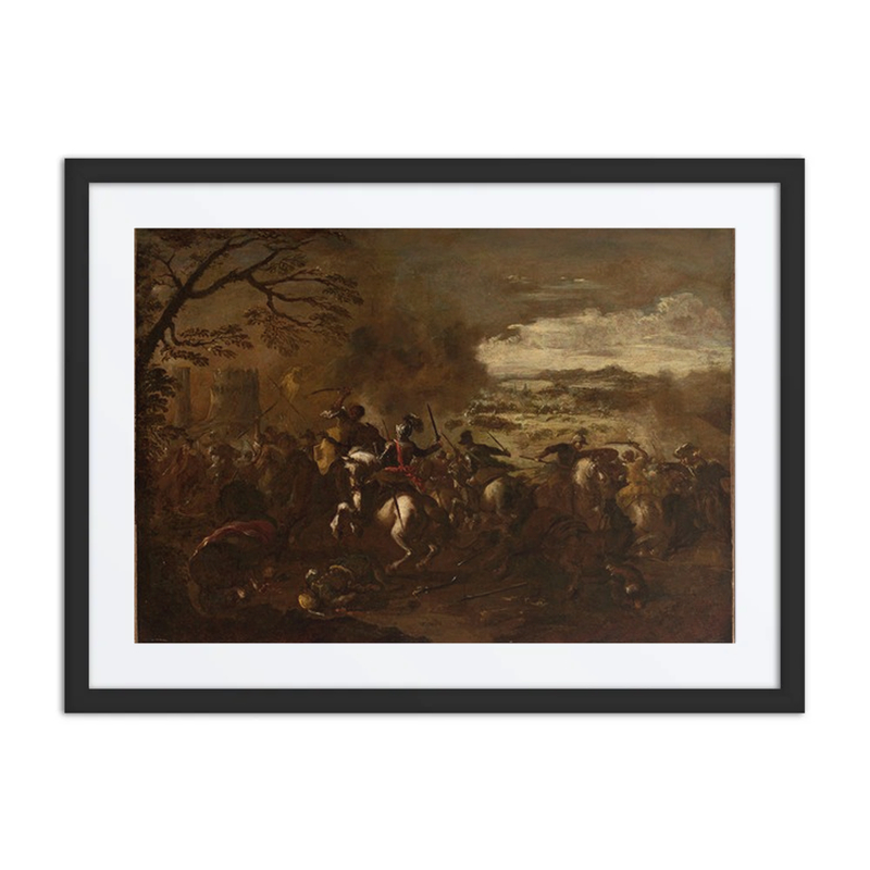 Cavalry Battle Scene