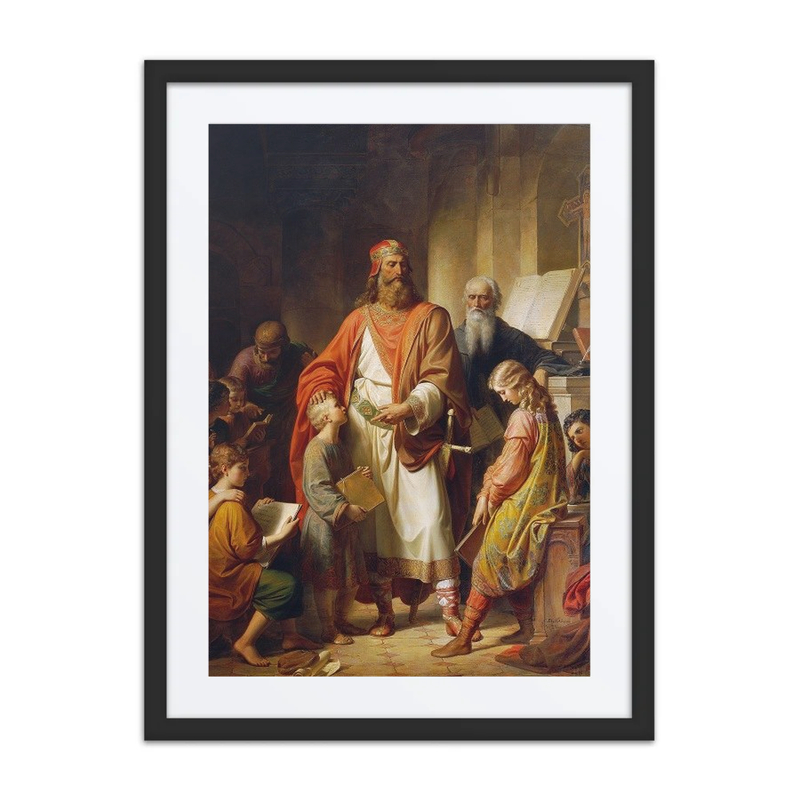 Charlemagne Rebukes the Careless Students