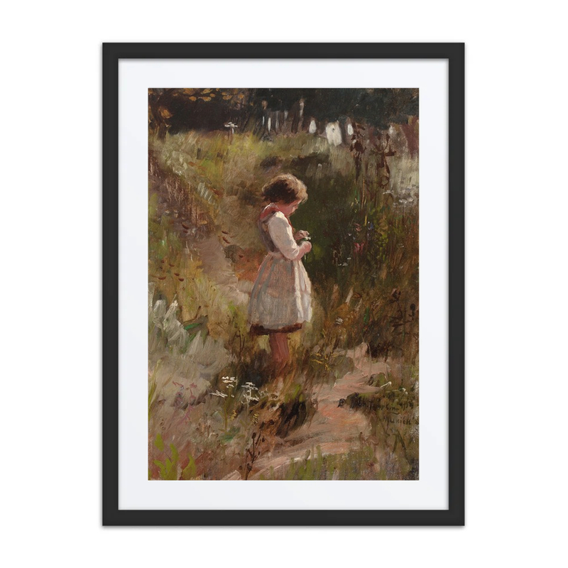 Child Picking Flowers