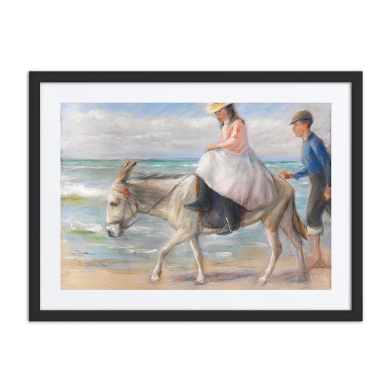 Child Riding a Donkey