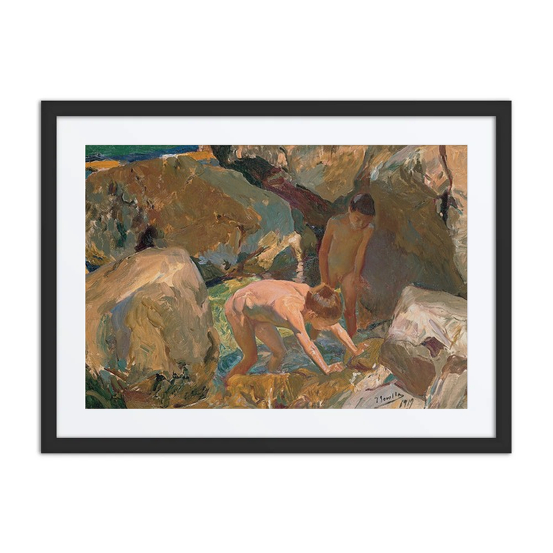 Children Looking for Shellfish