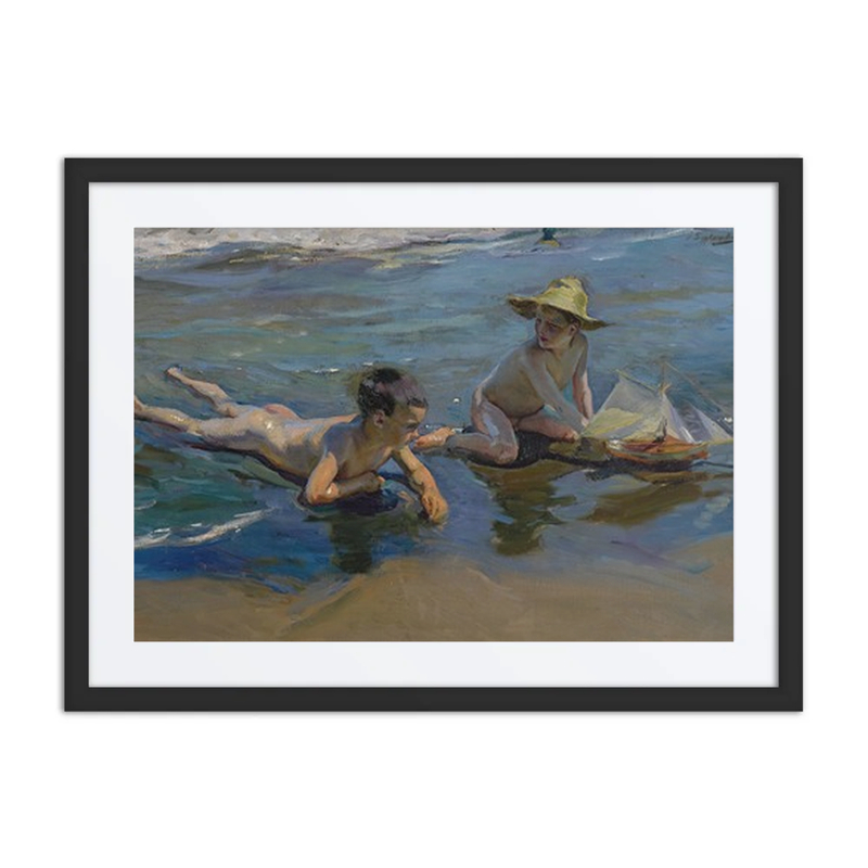 Children Playing on the Beach