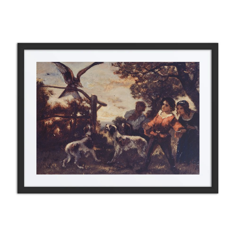 Children with a Falcon