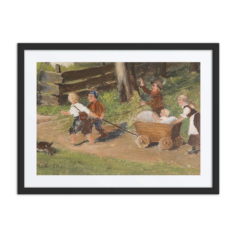 Children with Wagon
