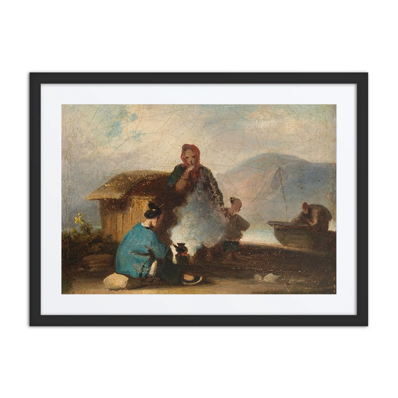 Chinese Scene: Women Making Tea