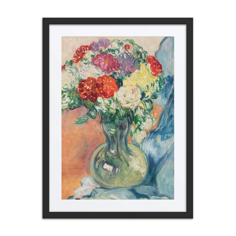 Chrysanthèmes au Drap Bleu