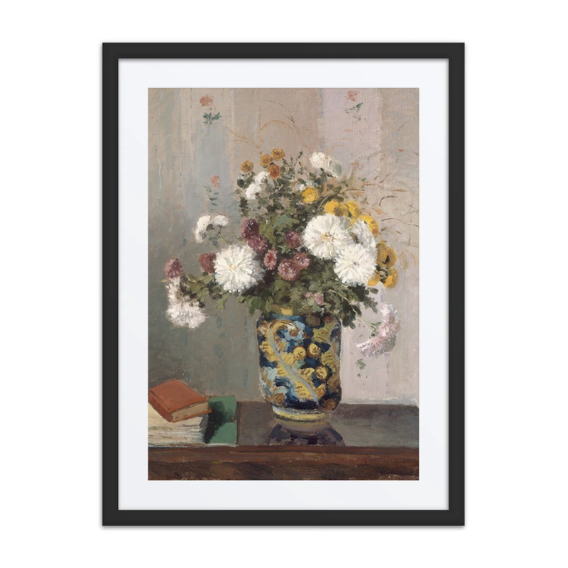 Chrysanthemums in a Chinese Vase
