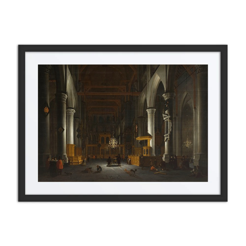 Church Interior by Candlelight