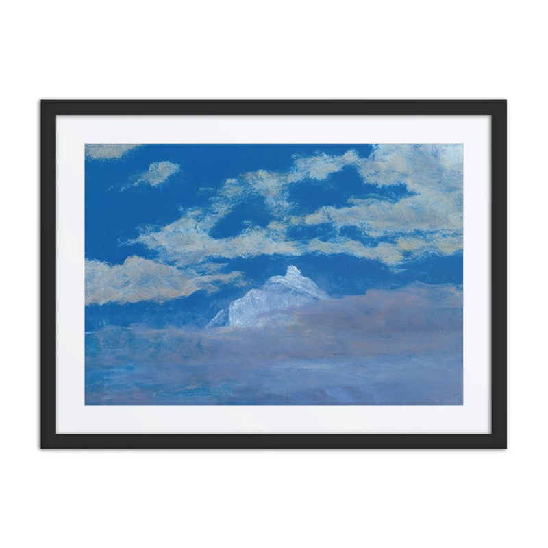 Cloud Study with Mountain Peak