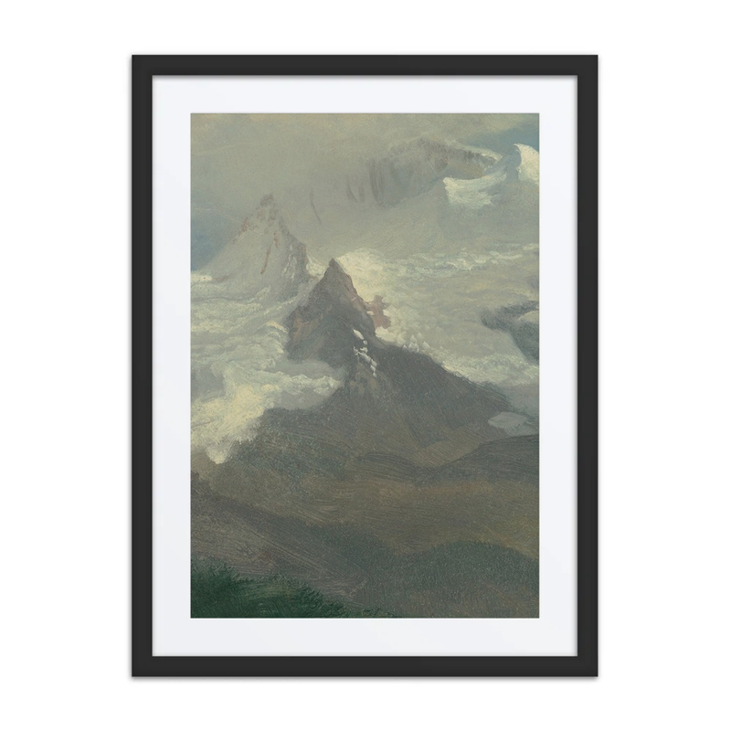 Cloud Study with Mountain Peaks