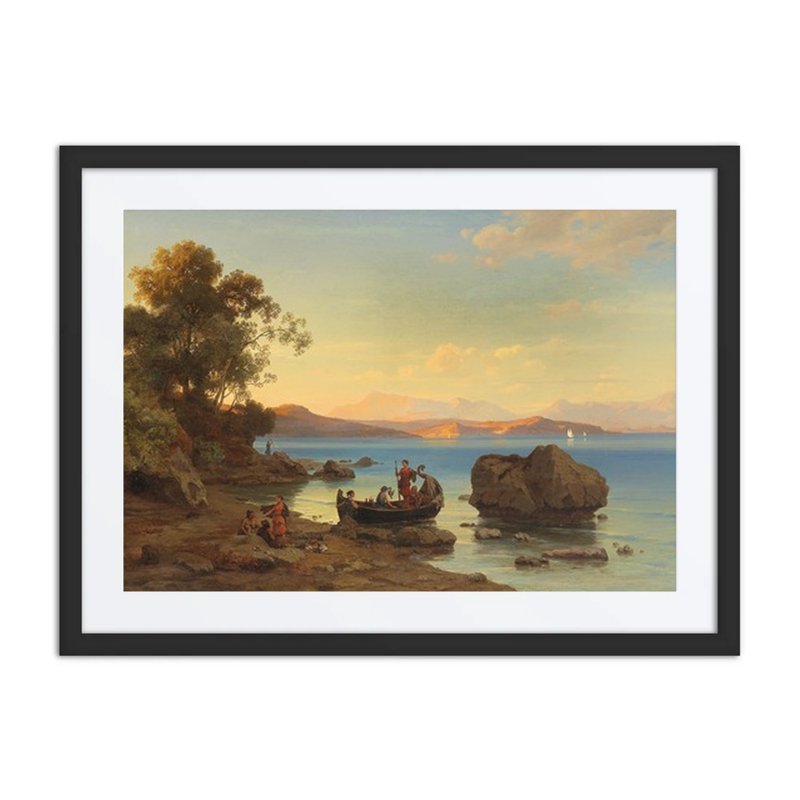 Coastal Landscape with Figures and Boat