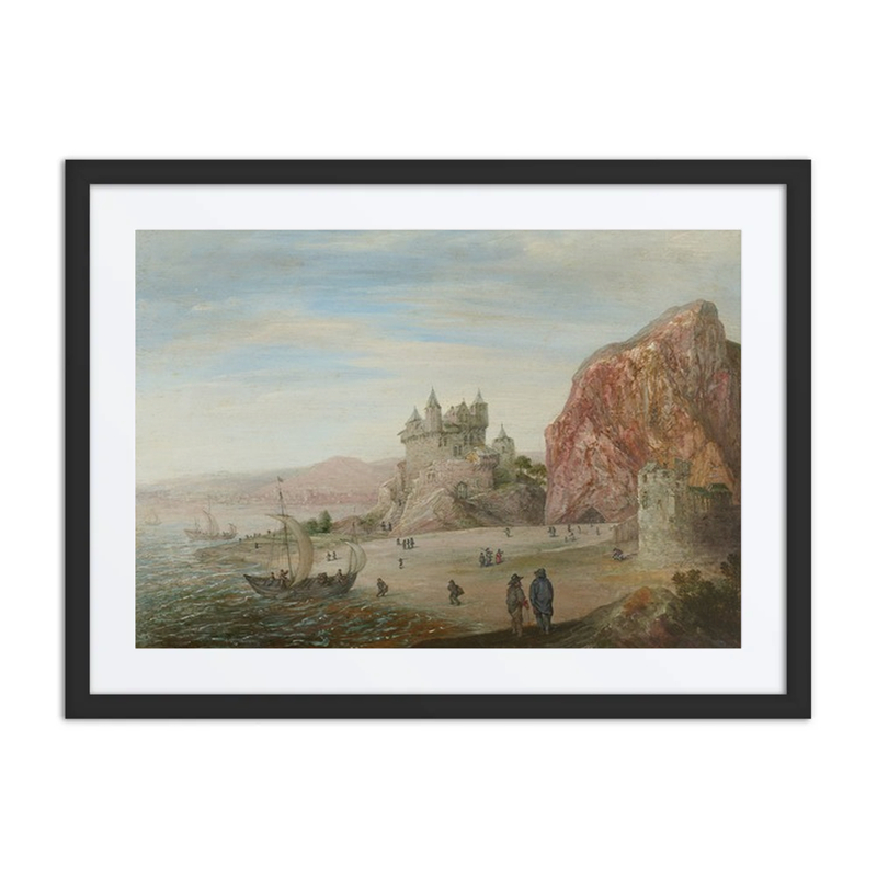 Coastal Landscape with Granite Cliffs