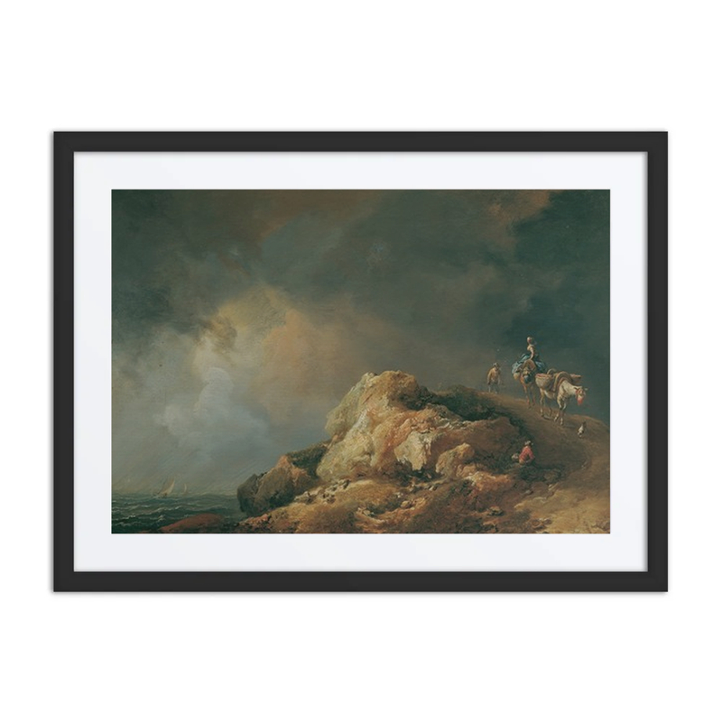 Coastal Landscape with Pack Animals
