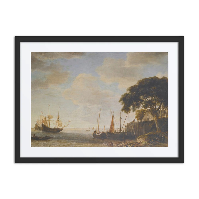 Coastal Landscape with Ships