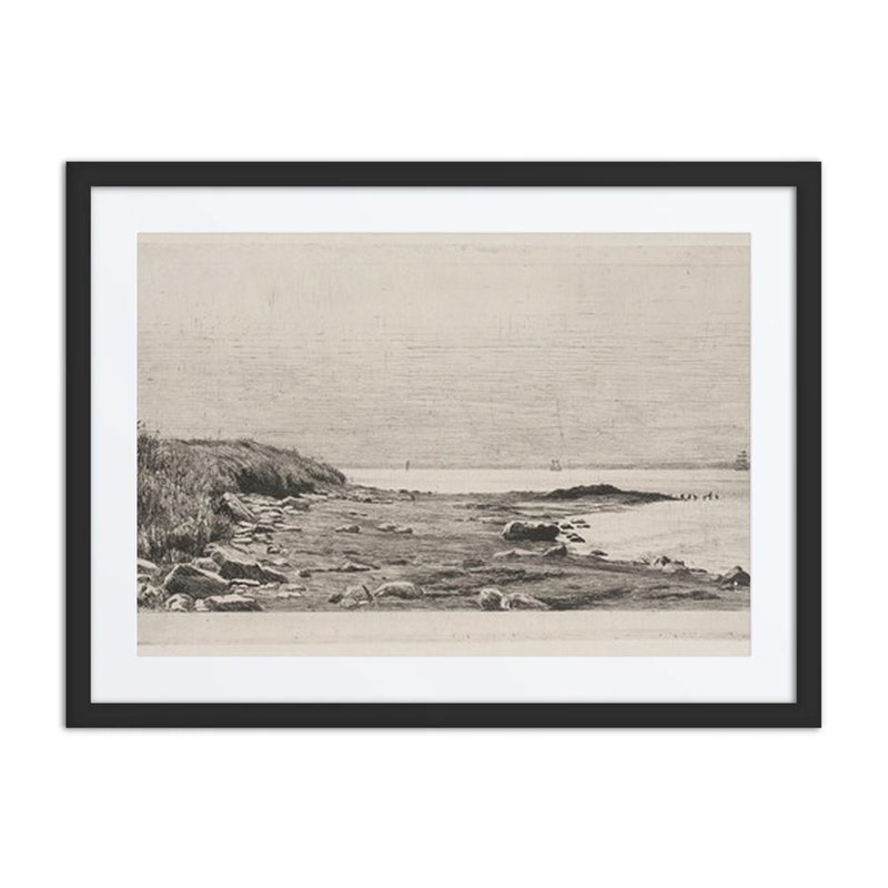 Coastal Scene with Sunlight on the Sea