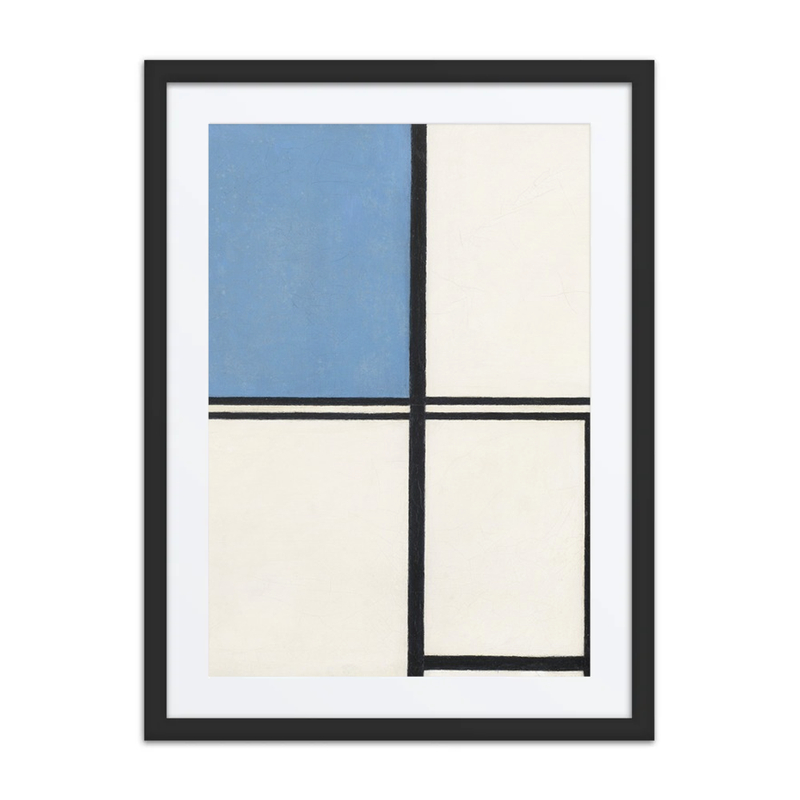 Composition with Blue and Red