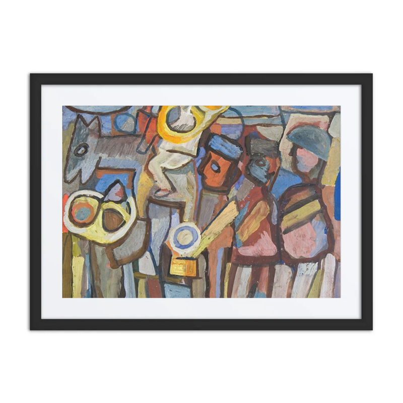 Composition with Parading Figures
