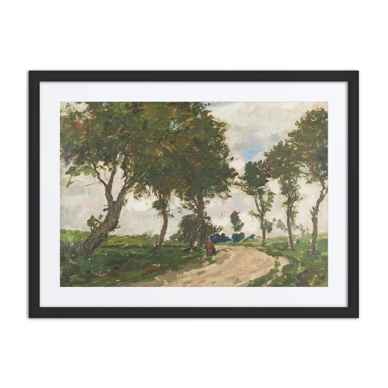 Country Road with Trees