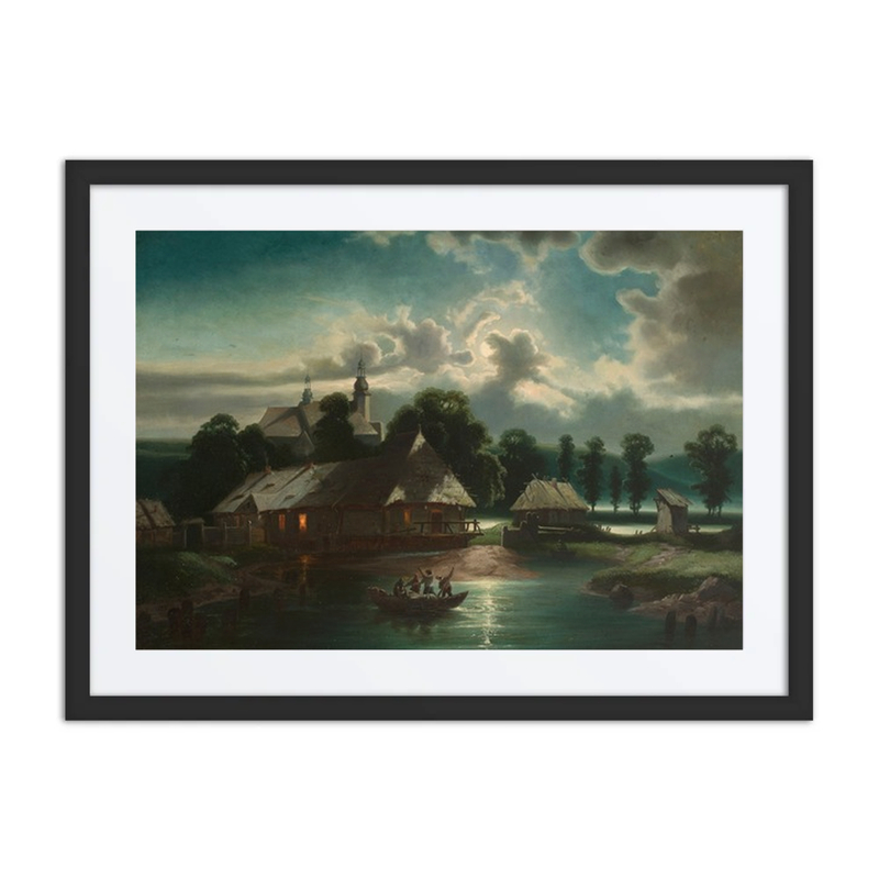 Countryside Landscape at Night