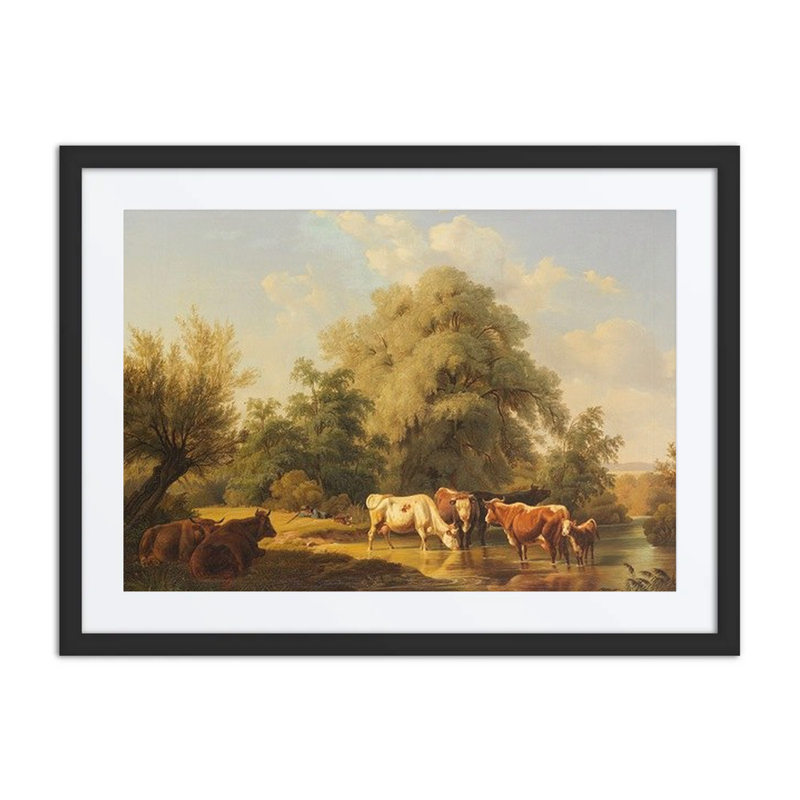 Cows at the Watering Hole