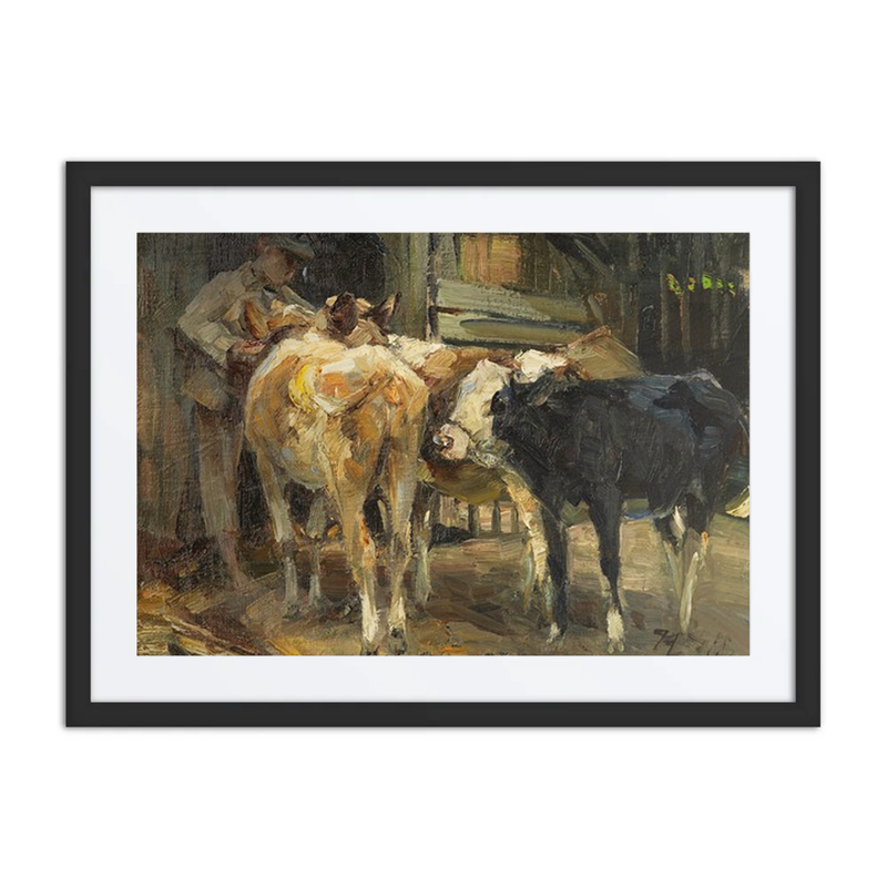 Cows Before the Barn