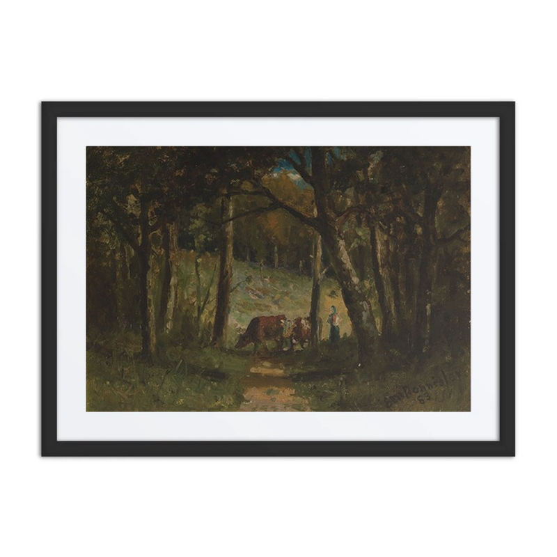 Cows on a Path in a Forest