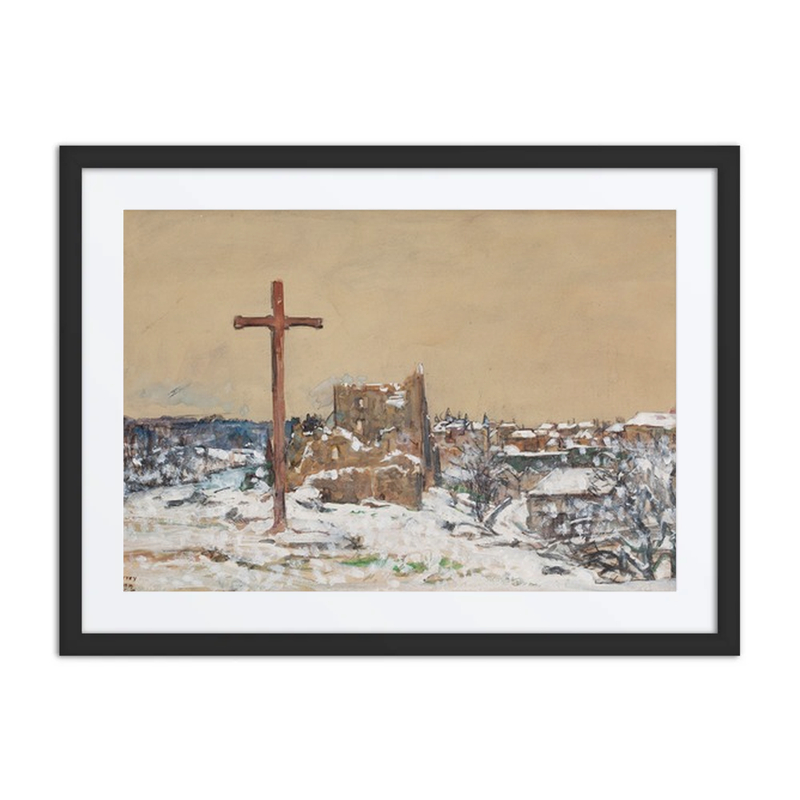 Cross on a Winter Hilltop