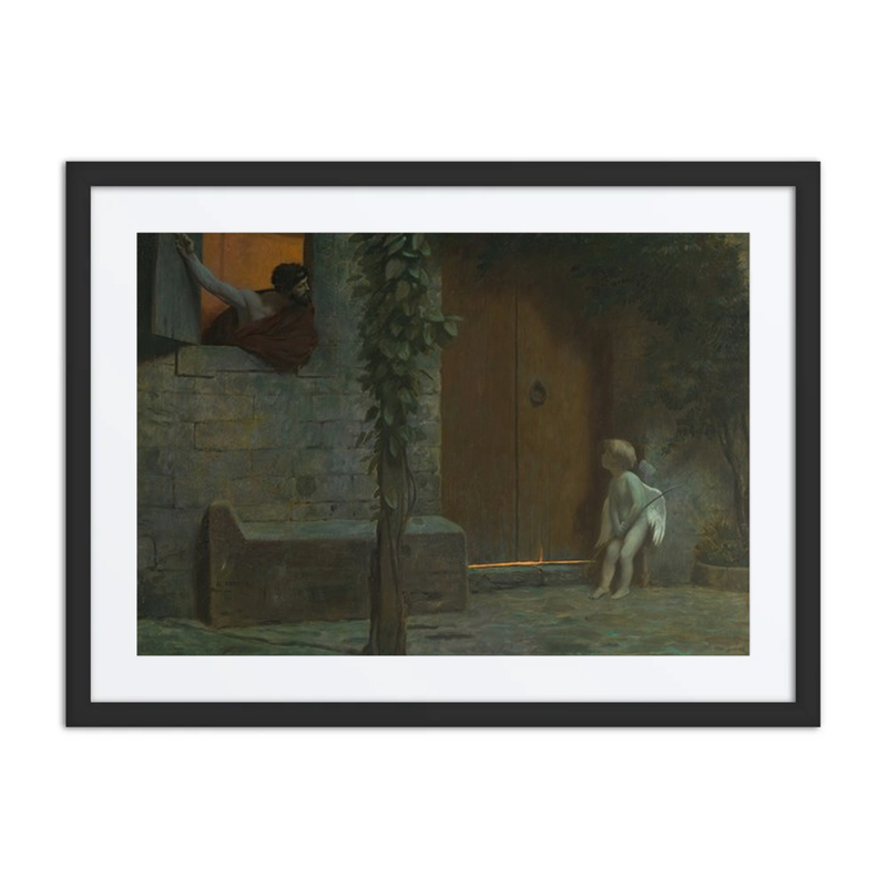 Cupid at the Door in a Rainstorm