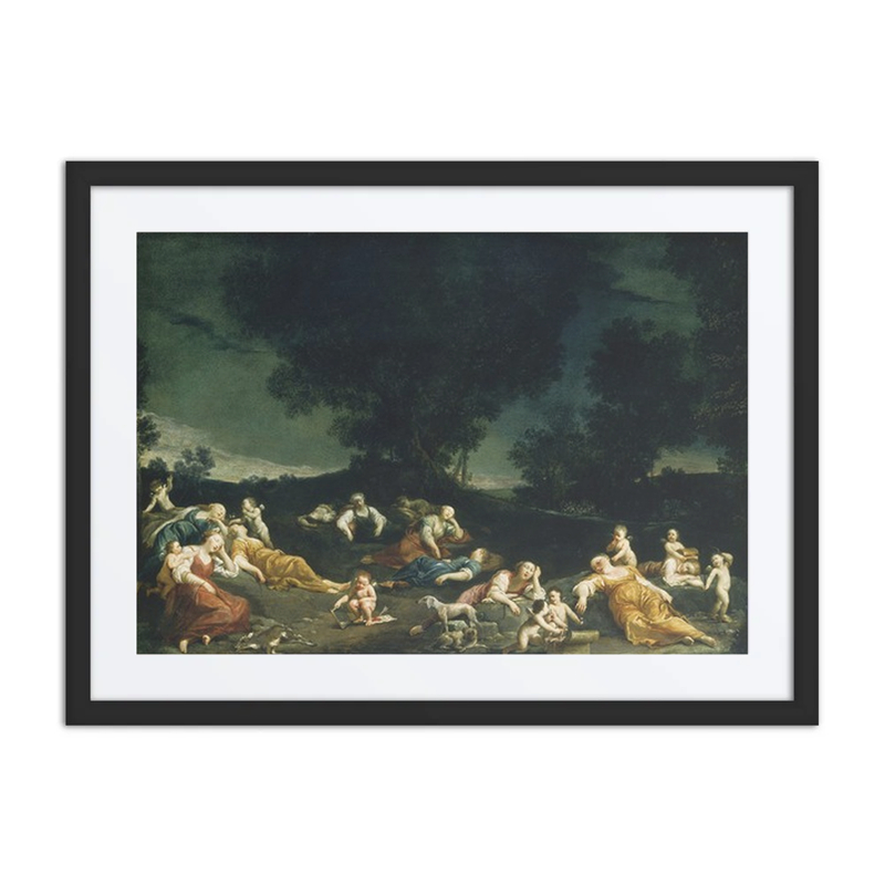 Cupids Disarming Sleeping Nymphs