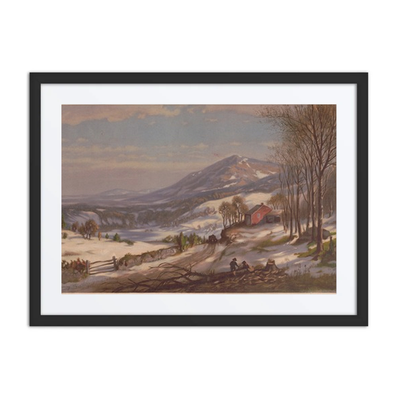 Cutting Wood in Winter