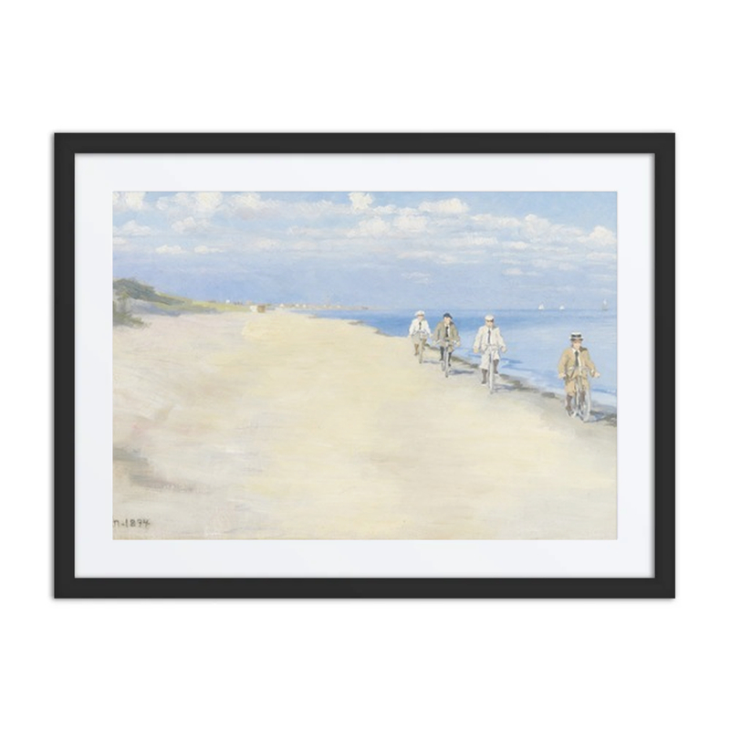 Cyclists on the Beach