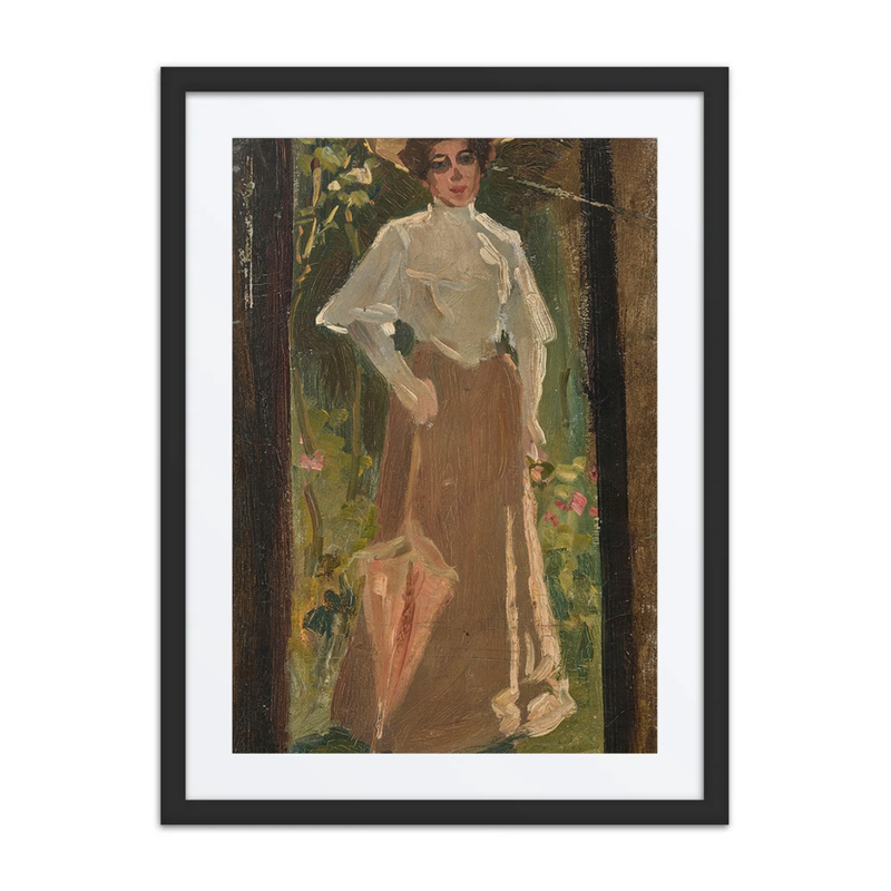 Dame Met Parasol