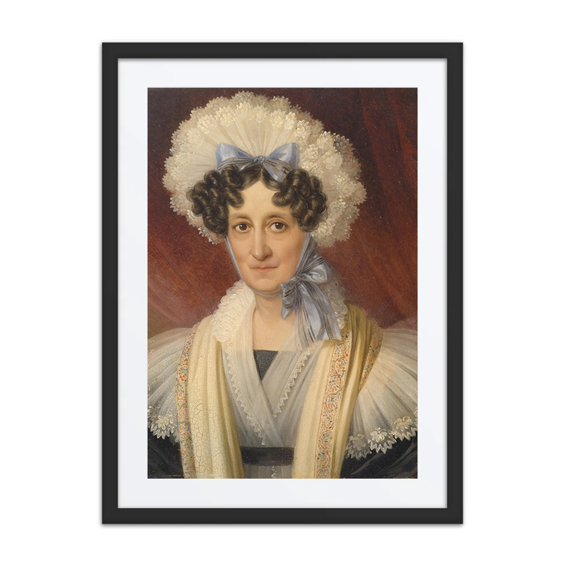 Dame Mit Spitzenhaube